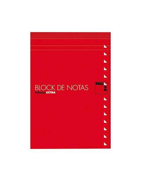 PACSA BLOC NOTAS 80H TREPADAS FOLIO 4X4 CON TAPA -10U-