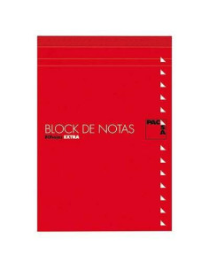 PACSA BLOC NOTAS 80H TREPADAS FOLIO LISO CON TAPA -10U-