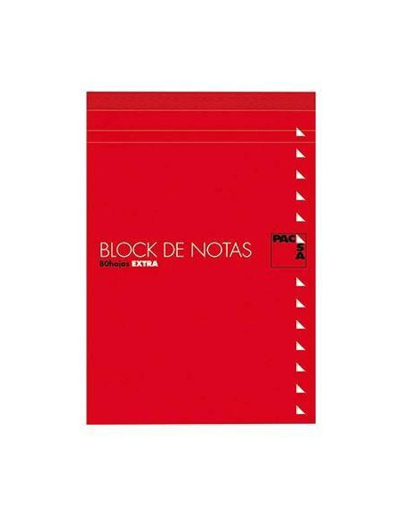 PACSA BLOC NOTAS 80H TREPADAS 16 LISO CON TAPA -10U-