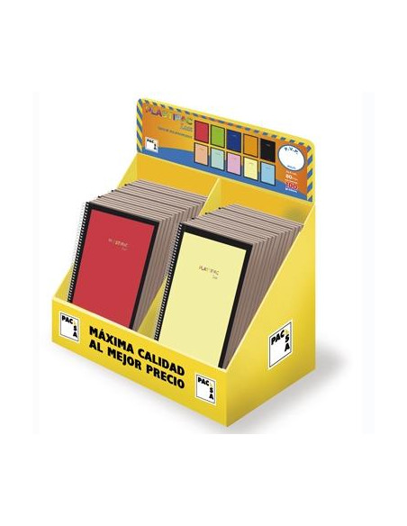 BLOC PACSA PLASTIPAC LUX tapa PP F 80h CUADRIC4x4 100g EXPOSITOR DE 40