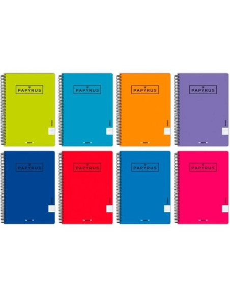 BLOC PAPYRUS UNICLAS tapa PP 4 80h PAUTA 35 90g COLSUR