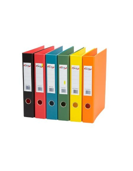 CARPETA de ANILLAS PARDO PLASTICO EXTRA F 4 anMIXTAS 40mm VERDE