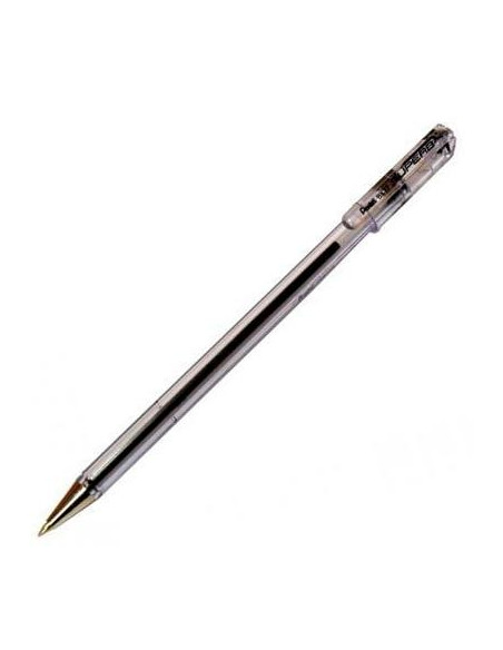 PENTEL BOLÍGRAFO SUPERB BK77 NEGRO CAJA 12 UD