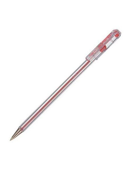 PENTEL BOLÍGRAFO SUPERB BK77 ROJO CAJA 12 UD
