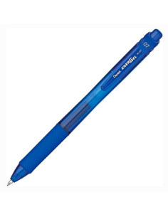 PENTEL BOLÍGRAFO ENERGEL RETRÁCTIL PUNTA 07MM AZUL CAJA 12 UD
