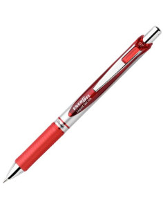 PENTEL BOLÍGRAFO ENERGEL RETRÁCTIL PUNTA 07MM ROJO -12U-