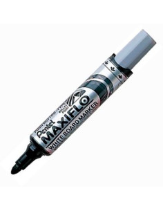 PENTEL MARCADOR PIZARRA BLANCA MAXIFLO MWL-5M PUNTA GRUESA NEGRO CAJA 12 UD