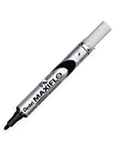 PENTEL MARCADOR PIZARRA BLANCA MAXIFLO MWL-5S NEGRO CAJA 12 UD