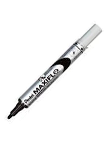 PENTEL MARCADOR PIZARRA BLANCA MAXIFLO MWL-5S NEGRO CAJA 12 UD