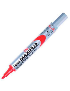 PENTEL MARCADOR PIZARRA BLANCA MAXIFLO MWL-5S ROJO CAJA 12 UD