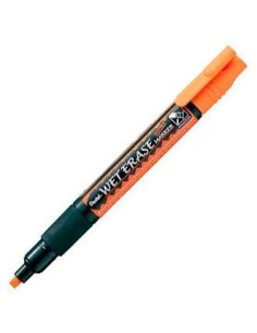 PENTEL MARCADOR DE TIZA LÍQUIDA WET ERASE NARANJA CAJA 12 UD