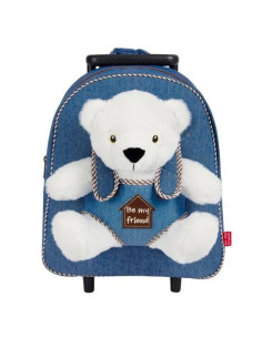PERLETTI TROLLEY CON PELUCHE EXTRAIBLE OSO PERRY 38X28X11 CM