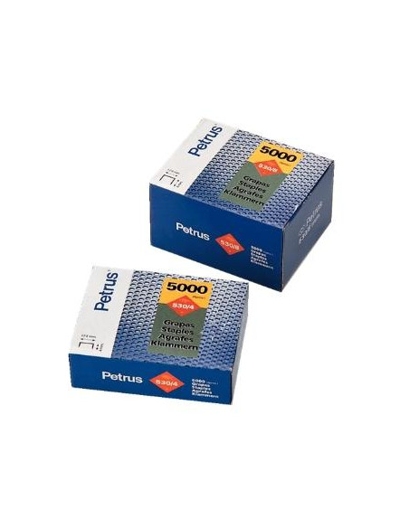 PETRUS GRAPAS 5308 COBREADAS PARA CLAVADORA -CAJA DE 5000-