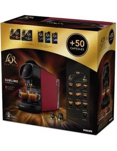 PHILIPS CAFETERA ESPRESSO LOR BARISTA 19 BARES Y 1450W INCLUYE 50 CAPSULAS NEGRO