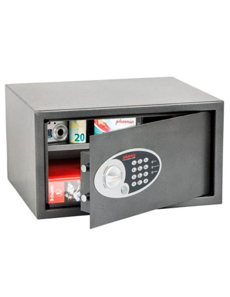 PHOENIX CAJA DE SEGURIDAD VELA HOME&OFFICE 250X450X365MM 34L CERRADURA ELECTRÓNICA GRAFITO