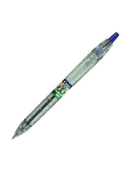 PILOT BOLÍGRAFO ECOBALL PLÁSTICO RECICLADO 10MM RECARGABLE AZUL