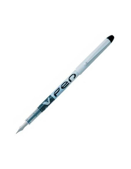 PILOT PLUMA DESECHABLE VPEN CUERPO BLANCO NEGRO
