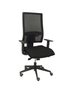 PIQUERAS Y CRESPO SILLA HORNA GIRATORIA SINCRO BREGULABLES MALLA ASIENTO TEJIDO BALI NEGRO SIN CABECERO