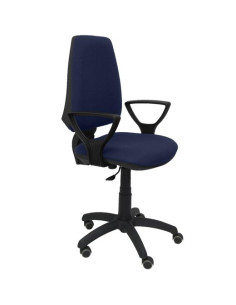 PIQUERAS Y CRESPO SILLA ELCHE GIRATORIA CP BRAZOS FIJOS RUEDAS DE PARQUET BALI AZUL MARINO