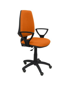 PIQUERAS Y CRESPO SILLA ELCHE GIRATORIA CP BRAZOS FIJOS RUEDAS DE PARQUET BALI NARANJA