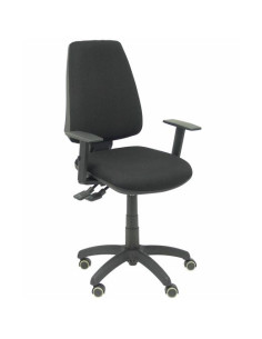 PIQUERAS Y CRESPO SILLA ELCHE S BALI NEGRO BRAZOS REGULABLES RUEDAS DE PARQUÉ