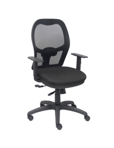 PIQUERAS Y CRESPO SILLA JORQUERA MALLA NEGRA ASIENTO BALI NEGRO CON TRASLAK