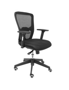 PIQUERAS Y CRESPO SILLA POZUELO RESPALDO MALLA ASIENTO 3D NEGRO