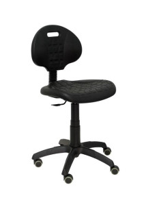 PIQUERAS Y CRESPO SILLA PATERNA ERGONÓMICA GIRATORIA REGULABLEA CONTACTO LAMA POLIURETANO INYECTADO NEGRO