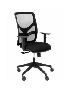 PIQUERAS Y CRESPO SILLA MOTILLA TRASLACK MALLA ASIENTO BALI BRAZO REGULABLE NEGRO