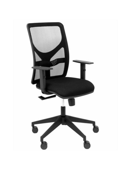 PIQUERAS Y CRESPO SILLA MOTILLA TRASLACK MALLA ASIENTO BALI BRAZO REGULABLE NEGRO