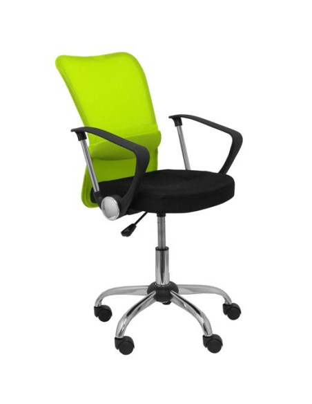 PIQUERAS Y CRESPO SILLA INFANTIL OPERATIVA CARDENETE REGULABLE BRAZOSF MALLA VERDE ASIENTO NEGRO