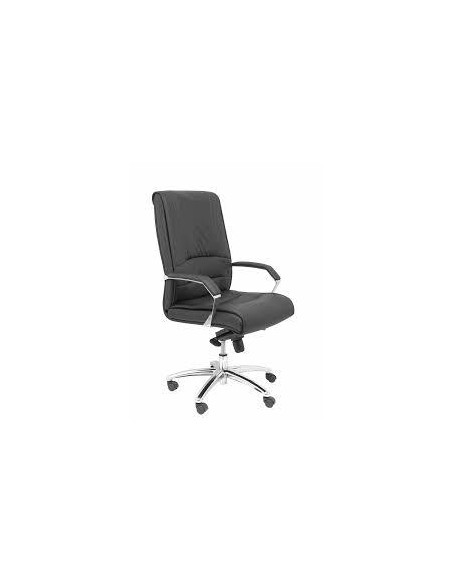 PIQUERAS Y CRESPO SILLÓN DE DIRECCIÓN GINETA GIRATORIO BRAZOS FIJOS REGULABLE EN ALTURA BASCULANTE NEGRO