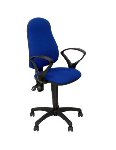 PIQUERAS Y CRESPO SILLA ALAMO CP BRAZOS FIJOS ASIENTO TEJIDO ARAN AZUL