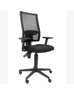 PIQUERAS Y CRESPO SILLA TAKTIK GIRATORIA CP BRAZOSR RESPALDO DE MALLA NEGRO Y ASIENTO BALI NEGRO