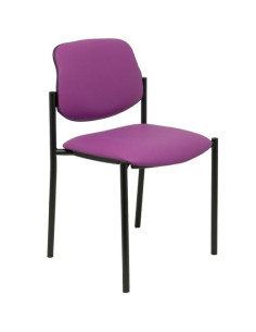 PIQUERAS Y CRESPO SILLA FIJA STYL SBRAZOS CHASIS NEGRO TAPIZADO SIMILPIEL MORADO
