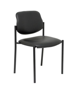 PIQUERAS Y CRESPO SILLA FIJA STYL SBRAZOS CHASIS NEGRO TAPIZADO SIMILPIEL NEGRO