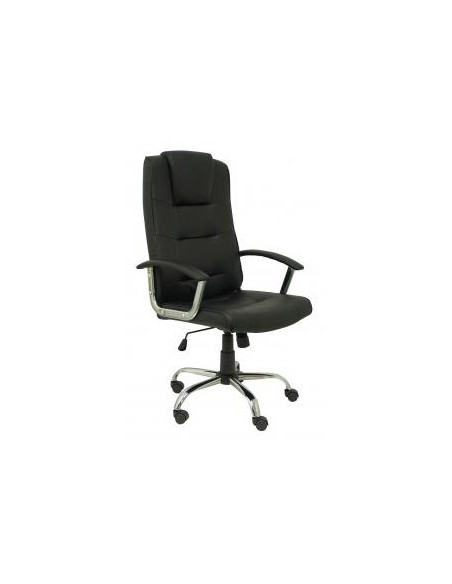 PIQUERAS Y CRESPO SILLÓN DE DIRECCIÓN GUADALIMAR GIRATORIO BRAZOS FIJOS REGULABLE BASCULANTE NEGRO
