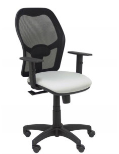 PIQUERAS Y CRESPO SILLA ALOCÉN SINCRO BREGULABLE RESPALDO DE MALLA NEGRO ASIENTO GRIS