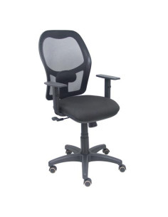 PIQUERAS Y CRESPO SILLA ALOCÉN SINCRO BREGULABLE RESPALDO DE MALLA NEGRO ASIENTO NEGRO