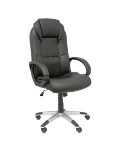 PIQUERAS Y CRESPO SILLÓN DE DIRECCIÓN ARGAMASÓN GIRATORIO BASCULANTE ERGONÓMICO BRAZOSF SIMILPIEL NEGRO