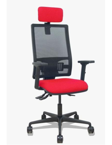 SILLA PIQUERAS Y CRESPO BORMATE BRAZOS 2D APOYO LUMBAR Y CABECERO REGULABLES MECANISMO ASINCRO RUEDAS NYLON de 65 RESPALDO DE MA