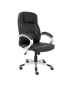 PIQUERAS Y CRESPO SILLÓN DE DIRECCIÓN TOBARRA GIRATORIO BRAZOS FIJOS REGULABLE BASCULANTE NEGRO