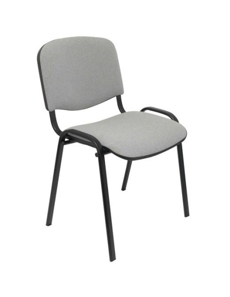 PIQUERAS Y CRESPO PACK DE 2 SILLAS FIJAS  APILABLES ISO TAPIZADA ARAN GRIS