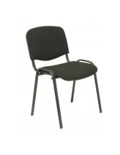 PIQUERAS Y CRESPO PACK DE 2 SILLAS FIJAS APILABLES ISO TAPIZADA ARAN NEGRO