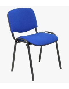 PIQUERAS Y CRESPO PACK DE 2 SILLAS FIJAS APILABLES ISO TAPIZADA BALI AZUL