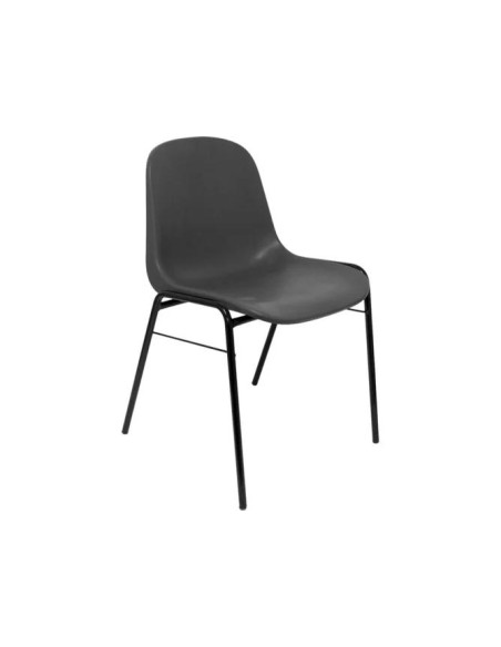 SILLA PIQUERAS Y CRESPO ALBOREA CONFIDENTE ERGONOMICA APILABLE ASIENTO MONOBLOQUE EN PVC GRIS