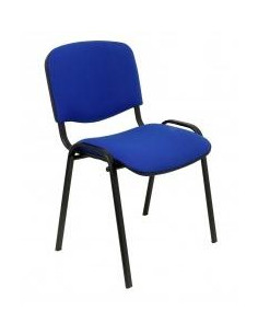 PIQUERAS Y CRESPO PACK DE 4 SILLAS FIJAS APILABLES ISO TAPIZADA ARAN AZUL