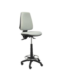 PIQUERAS Y CRESPO TABURETE ELCHE S SBRAZOS ARO RESPOSAPIÉS TEJIDO BALI GRIS CLARO