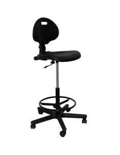 PIQUERAS Y CRESPO TABURETE NARGO POLIURETANO NEGRO