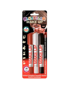 PLAYCOLOR PACK 3 BARRAS DE MAQUILLAJE MAKE UP THEMATICS PIRATE CSURTIDOS